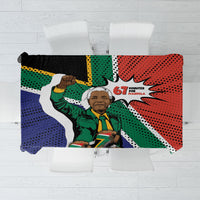 Nelson Mandela Birthday Tablecloth 67 Minutes South Africa Flag Comic
