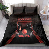 Bowling Bedding Set Ten Pin Neon Style - Wonder Print Shop