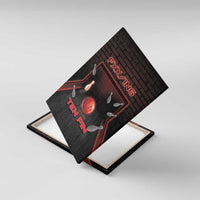 Bowling Canvas Wall Art Ten Pin Neon Style - Wonder Print Shop