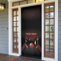 Personalized Bowling Door Cover Ten Pin Neon Style - Wonder Print Shop