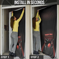 Personalized Bowling Door Cover Ten Pin Neon Style - Wonder Print Shop