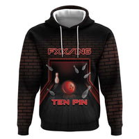 Personalized Bowling Hoodie Ten Pin Neon Style - Wonder Print Shop