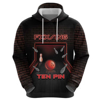 Personalized Bowling Hoodie Ten Pin Neon Style - Wonder Print Shop