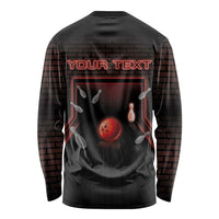 Personalized Bowling Long Sleeve Shirt Ten Pin Neon Style - Wonder Print Shop