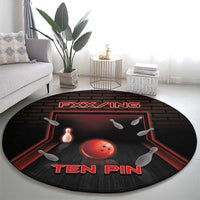 Bowling Round Carpet Ten Pin Neon Style - Wonder Print Shop