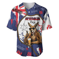 Australia Flag Day Baseball Jersey Cool Kangaroo Beer Aussie Aussie Oi Oi