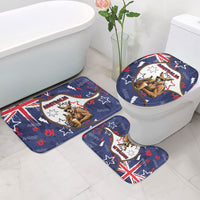 Australia Flag Day Bathroom Set Cool Kangaroo Beer Aussie Aussie Oi Oi