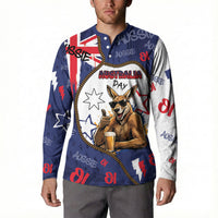Australia Flag Day Button Sweatshirt Cool Kangaroo Beer Aussie Aussie Oi Oi