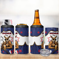 Australia Flag Day 4 in 1 Can Cooler Tumbler Cool Kangaroo Beer Aussie Aussie Oi Oi