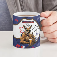 Australia Flag Day Ceramic Mug Cool Kangaroo Beer Aussie Aussie Oi Oi