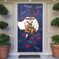 Australia Flag Day Door Cover Cool Kangaroo Beer Aussie Aussie Oi Oi