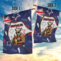 Australia Flag Day Garden Flag Cool Kangaroo Beer Aussie Aussie Oi Oi
