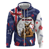Australia Flag Day Hoodie Cool Kangaroo Beer Aussie Aussie Oi Oi