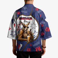 Australia Flag Day Kimono Cool Kangaroo Beer Aussie Aussie Oi Oi