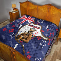 Australia Flag Day Quilt Cool Kangaroo Beer Aussie Aussie Oi Oi