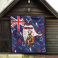 Australia Flag Day Quilt Cool Kangaroo Beer Aussie Aussie Oi Oi