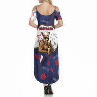 Australia Flag Day Summer Maxi Dress Cool Kangaroo Beer Aussie Aussie Oi Oi