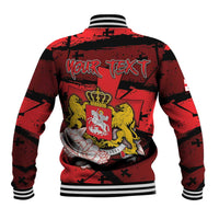 Personalized Georgia Baseball Jacket Patron Saint Symbol - Wonder Print Shop