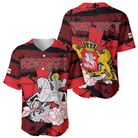 Personalized Georgia Baseball Jersey Patron Saint Symbol - Wonder Print Shop