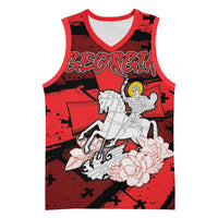 Personalized Georgia Basketball Jersey Patron Saint Symbol - Wonder Print Shop