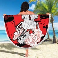 Georgia Beach Blanket Patron Saint Symbol - Wonder Print Shop