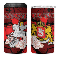 Personalized Georgia 4 in 1 Can Cooler Tumbler Patron Saint Symbol - Wonder Print Shop