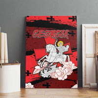 Georgia Canvas Wall Art Patron Saint Symbol - Wonder Print Shop
