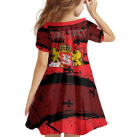 Personalized Georgia Family Matching Long Sleeve Bodycon Dress and Hawaiian Shirt Patron Saint Symbol - Wonder Print Shop