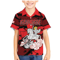 Personalized Georgia Family Matching Mermaid Dress and Hawaiian Shirt Patron Saint Symbol - Wonder Print Shop