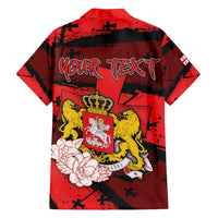 Personalized Georgia Family Matching Summer Maxi Dress and Hawaiian Shirt Patron Saint Symbol - Wonder Print Shop