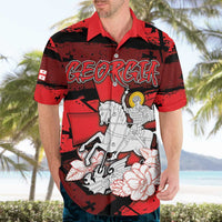 Personalized Georgia Hawaiian Shirt Patron Saint Symbol - Wonder Print Shop