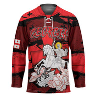 Personalized Georgia Hockey Jersey Patron Saint Symbol - Wonder Print Shop