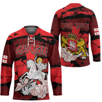 Personalized Georgia Hockey Jersey Patron Saint Symbol - Wonder Print Shop