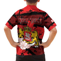 Personalized Georgia Kid Hawaiian Shirt Patron Saint Symbol - Wonder Print Shop