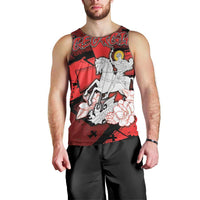 Personalized Georgia Men Tank Top Patron Saint Symbol - Wonder Print Shop