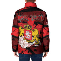 Personalized Georgia Padded Jacket Patron Saint Symbol - Wonder Print Shop