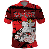 Personalized Georgia Polo Shirt Patron Saint Symbol - Wonder Print Shop