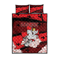 Georgia Quilt Bed Set Patron Saint Symbol - Wonder Print Shop