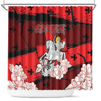 Georgia Shower Curtain Patron Saint Symbol - Wonder Print Shop