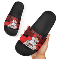 Georgia Slide Sandals Patron Saint Symbol - Wonder Print Shop