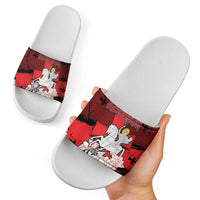 Georgia Slide Sandals Patron Saint Symbol - Wonder Print Shop