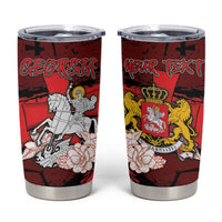 Personalized Georgia Tumbler Cup Patron Saint Symbol - Wonder Print Shop