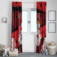 Georgia Window Curtain Patron Saint Symbol - Wonder Print Shop