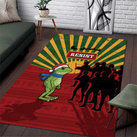 Merry Resistmas Area Rug Resist Portland Frog - Wonder Print Shop