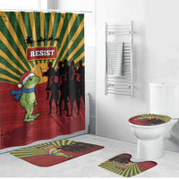 Merry Resistmas Bathroom Set Resist Portland Frog - Wonder Print Shop