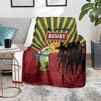 Merry Resistmas Blanket Resist Portland Frog - Wonder Print Shop