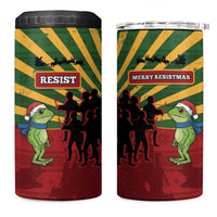Merry Resistmas 4 in 1 Can Cooler Tumbler Resist Portland Frog - Wonder Print Shop