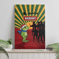 Merry Resistmas Canvas Wall Art Resist Portland Frog - Wonder Print Shop
