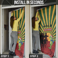 Merry Resistmas Door Cover Resist Portland Frog - Wonder Print Shop
