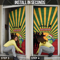 Merry Resistmas Door Cover Resist Portland Frog - Wonder Print Shop